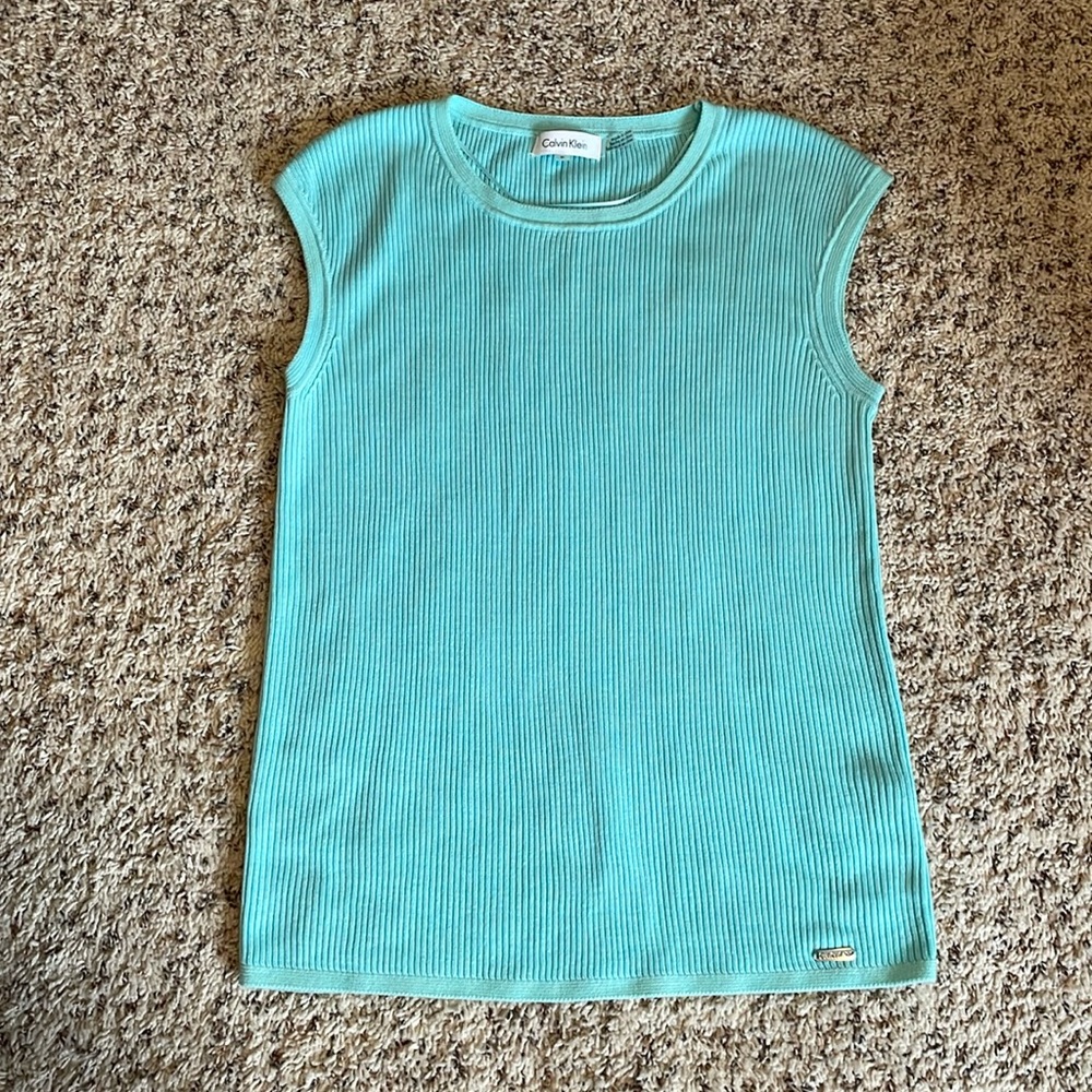 Calvin Klein - sleeveless light blue top